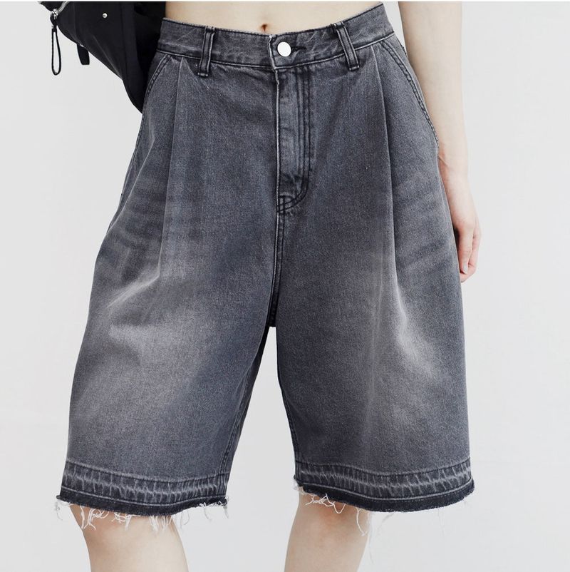 Oban Pintuck Damage Bermuda Pants