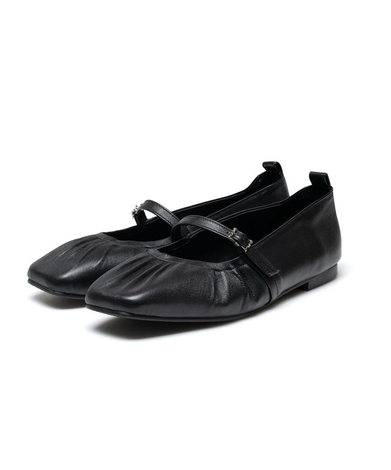 Shirring Maryjane Flat - 2color