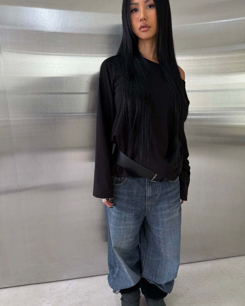Roomy Wide Denim Pants