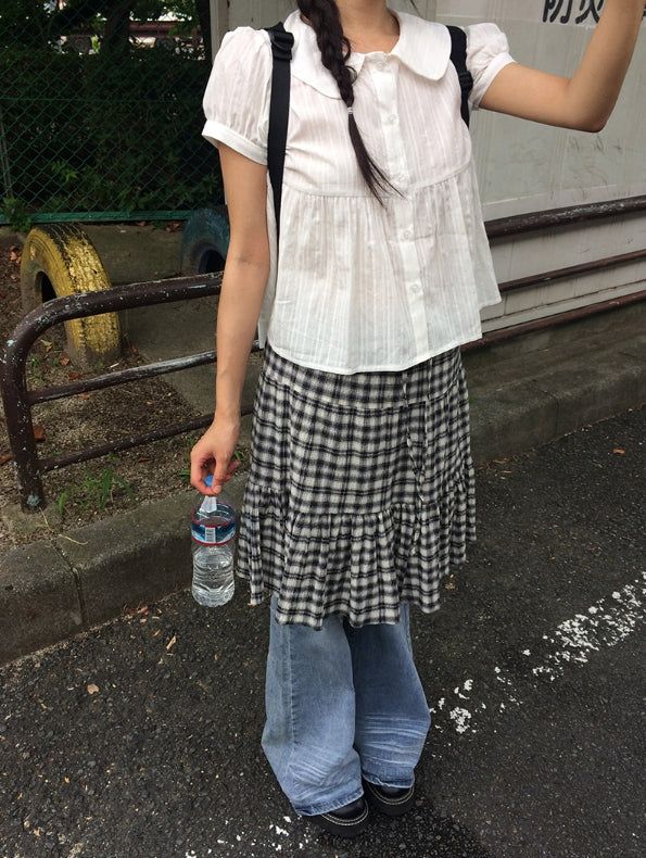 ヨオ キャット ウォッシング ロー ブーツカット パンツ