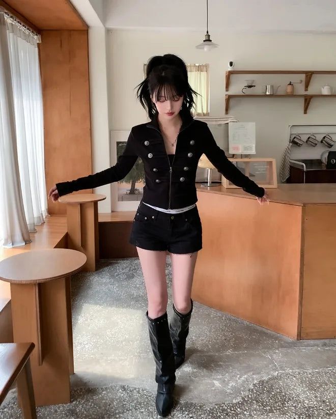 Void Napoleon High-Neck Zip-Up