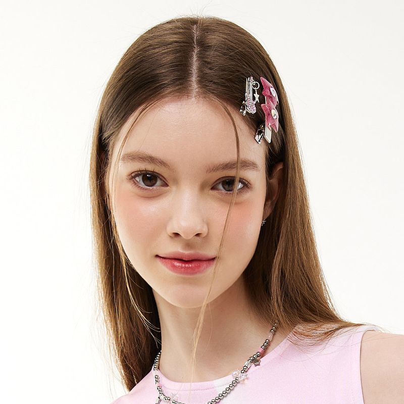Glitter Star Cubic Clip Hairpin