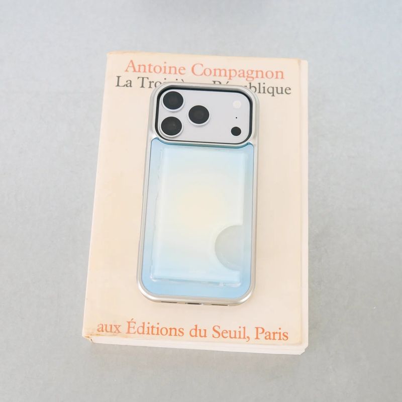 ブルー マリ シルバー アイフォン ギャラクシー ケース(MagSafe)