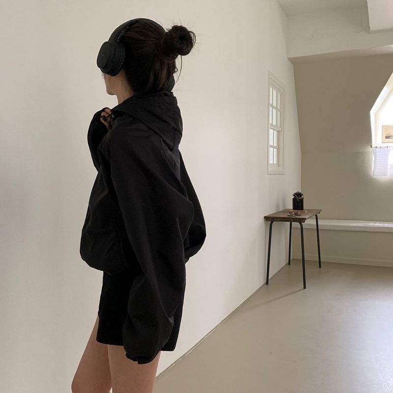 [BELLIDE MADE] scene food see-through windbreaker