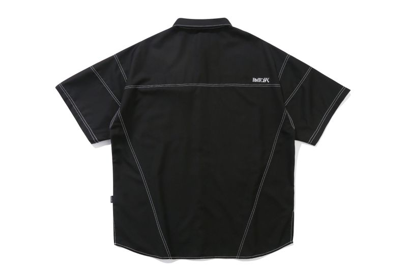 FRONT POCKET WORK SHIRT_BLACK