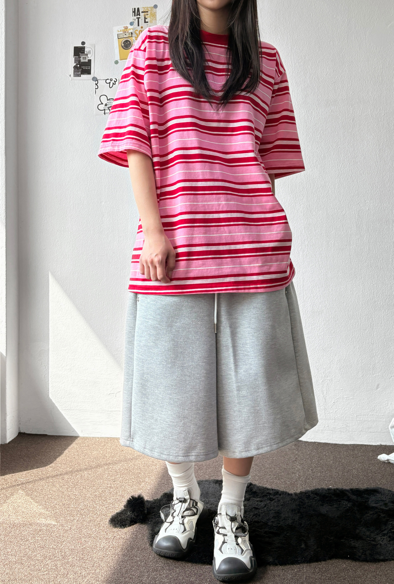 Pinter Snap Color Block Balloon Bermuda Shorts 7color