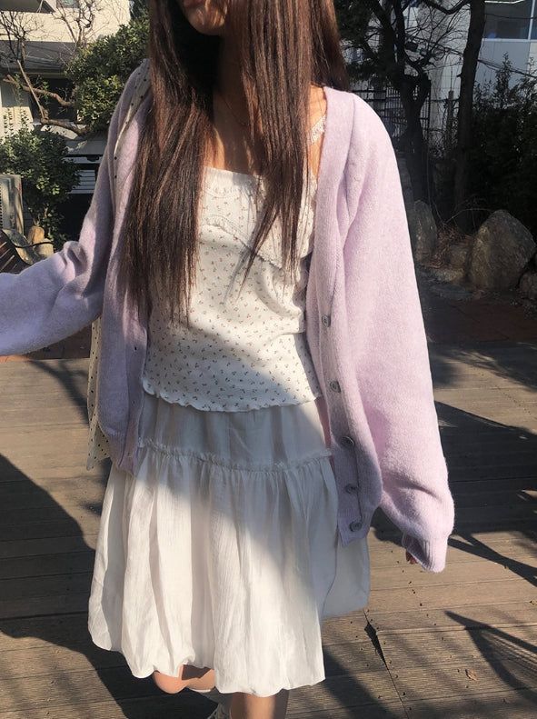 Buro Frill Banding Balloon Midi Skirt