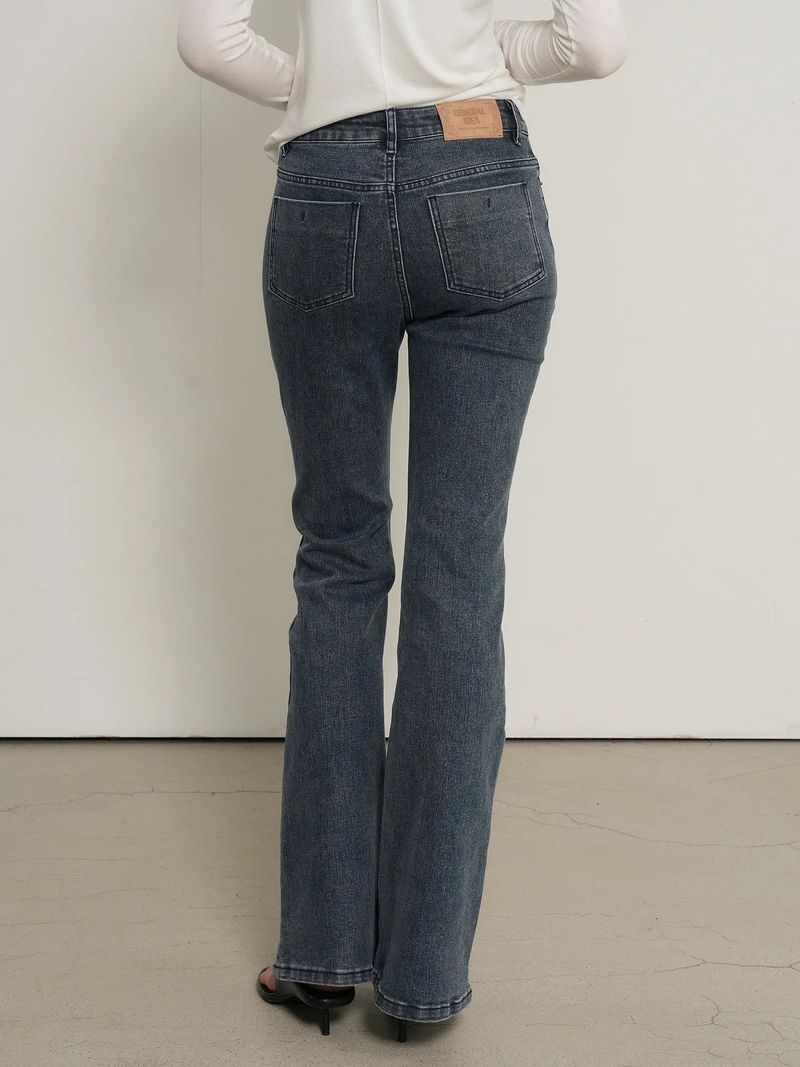 BOOTCUT WASHING DENIM PANTS