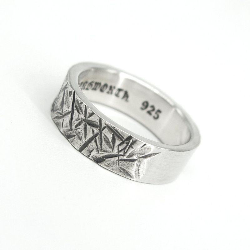 Rough6 silver ring