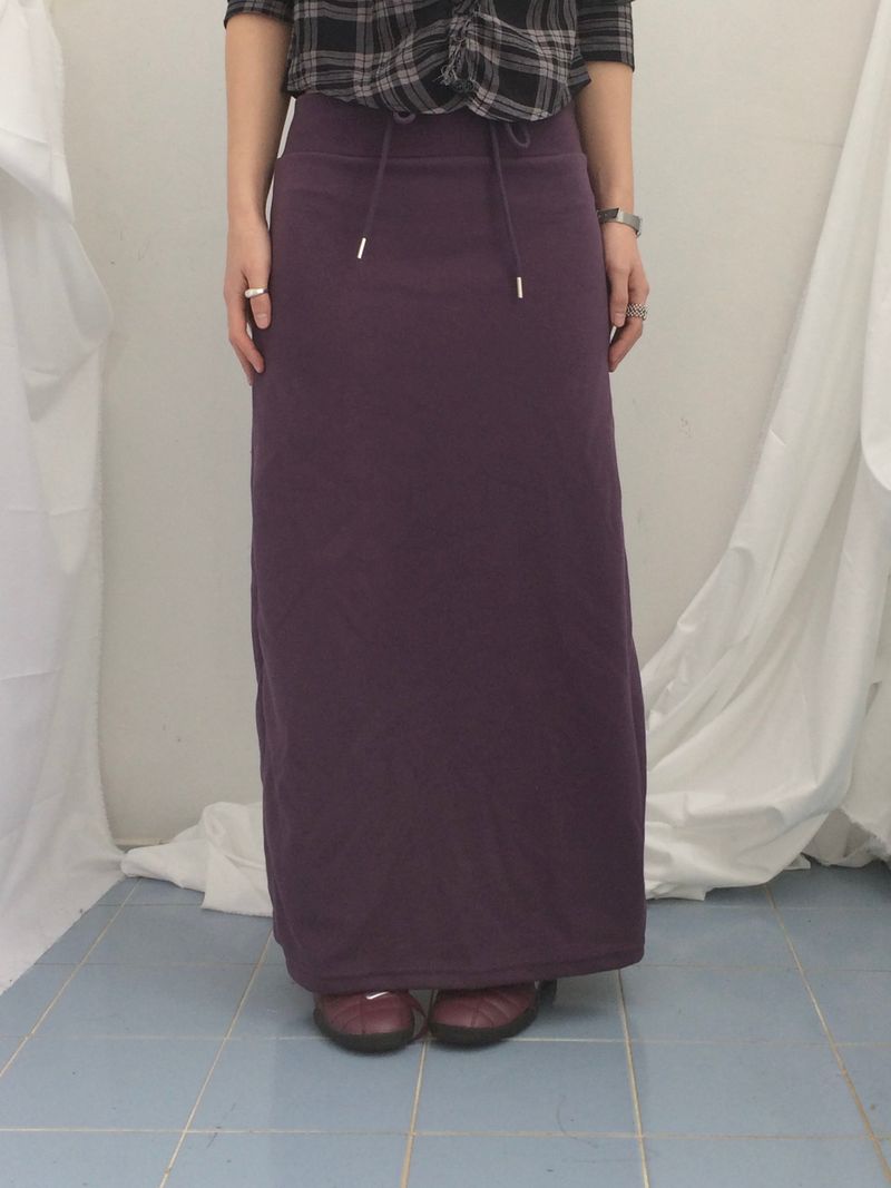Slim Base String Long Skirt