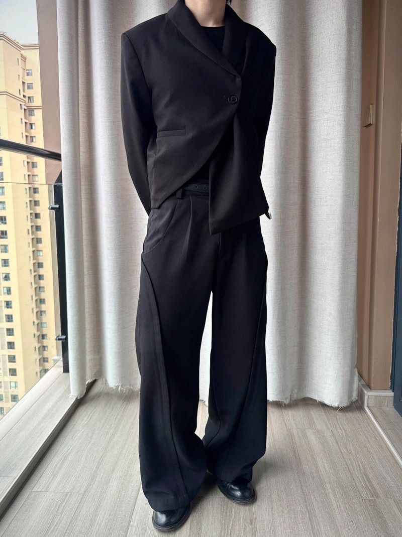 アシンメトリックブレザージャケット