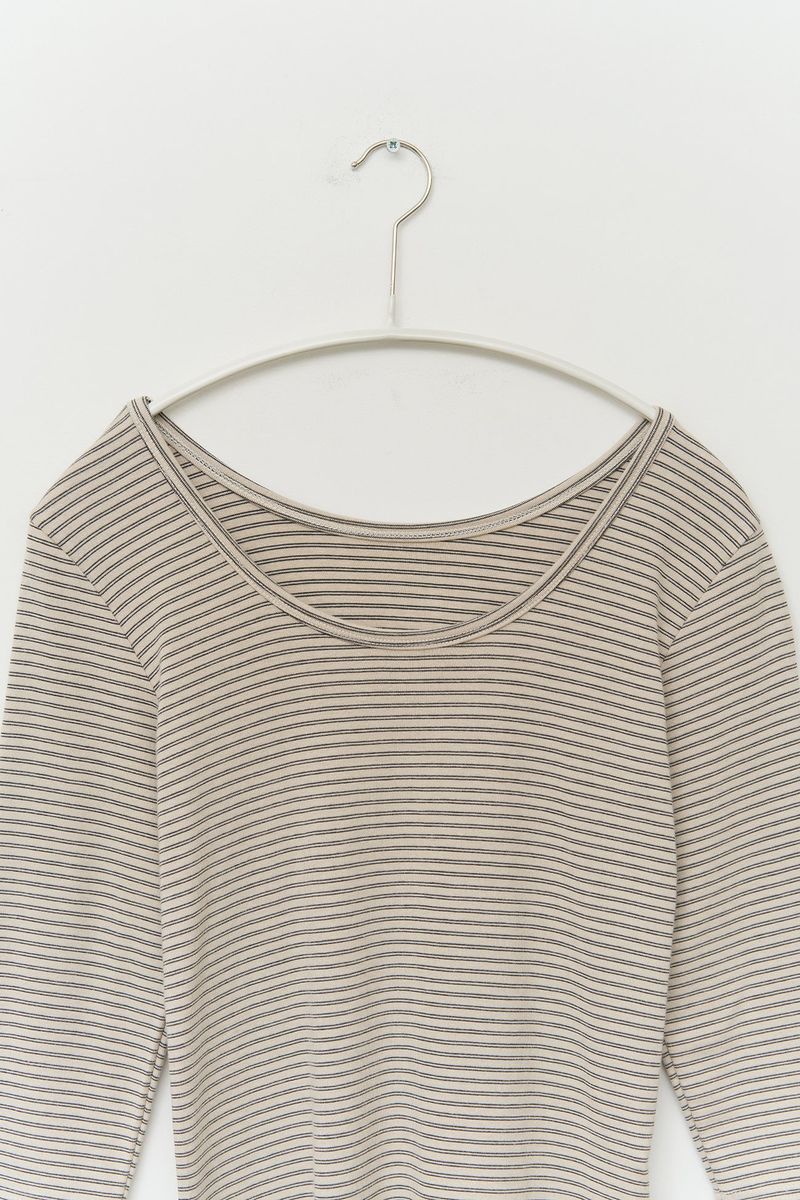 (W) Ash Striped Top
