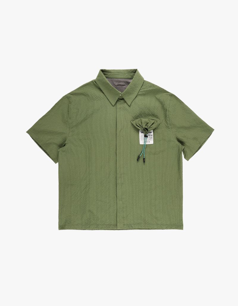 PACKABLE SEERSUCKER HALF SHIRTS GREEN