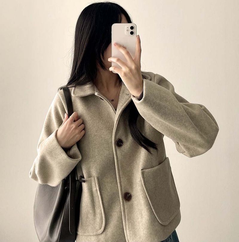 Rein pocket short coat jacket
