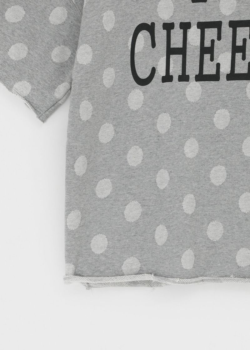 [MADE] Chiri Dot Print Off-Shoulder Short Sleeve Tee