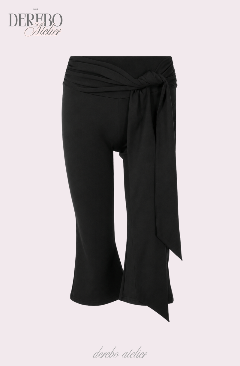 Medley Strap Shirring Capri Pants