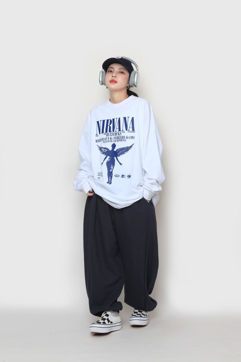 Nirvana Angel Long Over Sleeve T