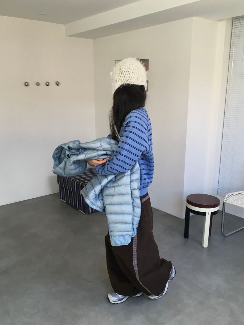 checkered side pants