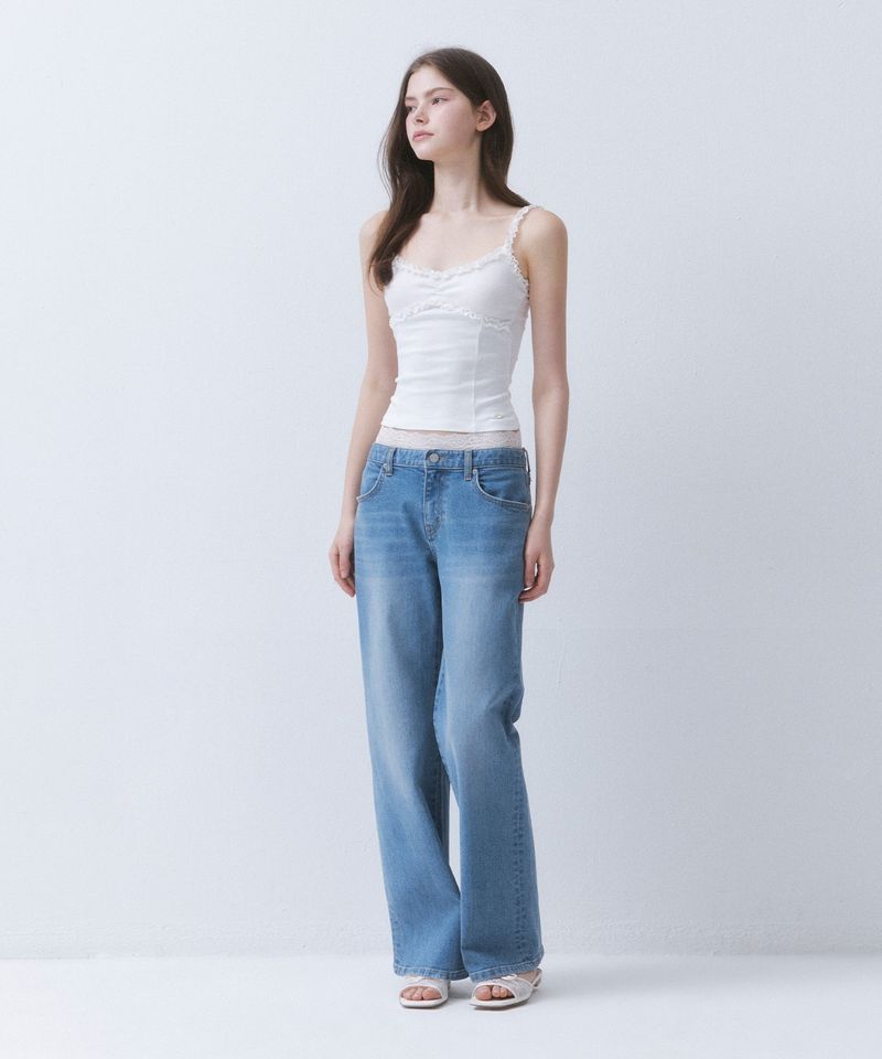 LOW RISE STRAIGHT DENIM(LACE SET)_TT6S403LB