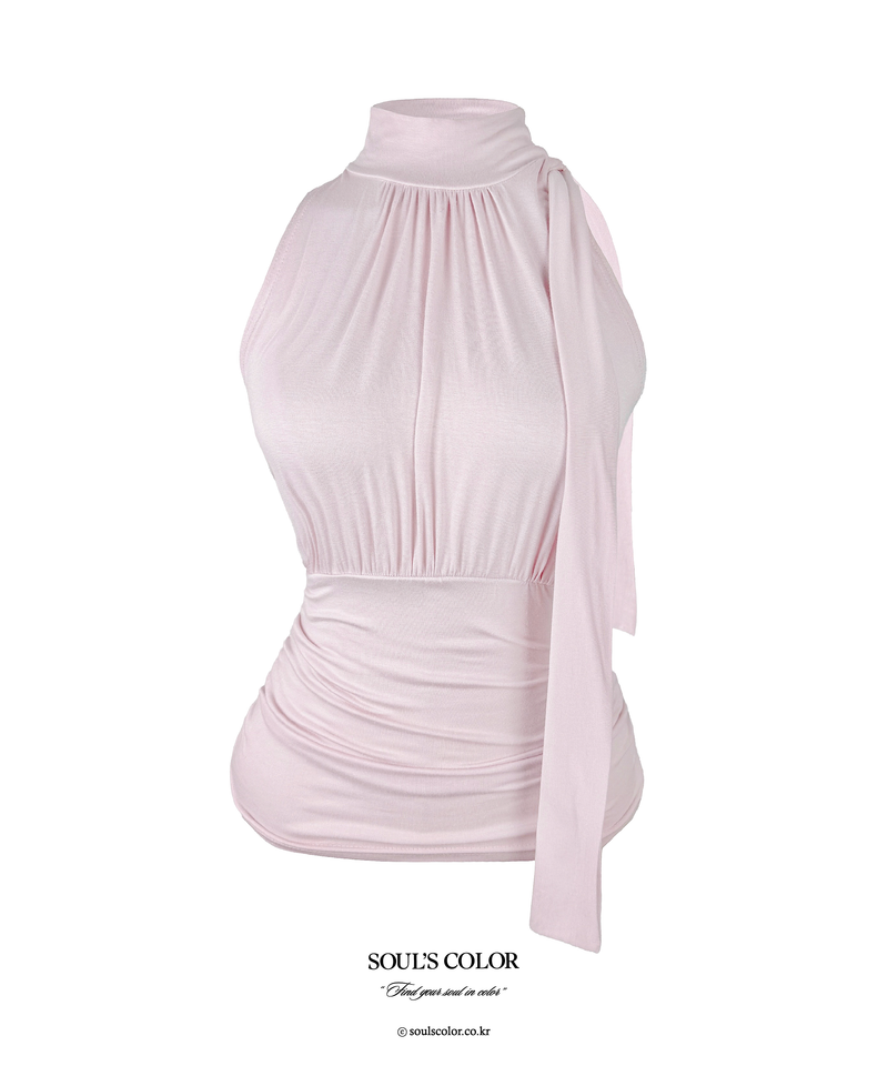 SOUL'S COLOR(ソウルズカラー)の「Draped Tie Halter Top (3color)(Tops)」