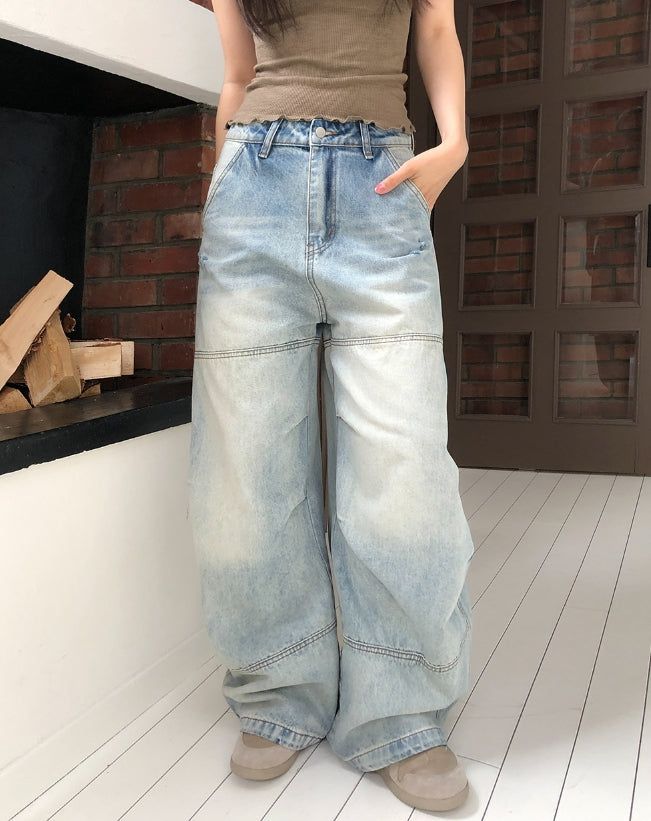 ULAN(ユレン)の「As Vintage Cut-out Wide Denim Pants(Pants)」