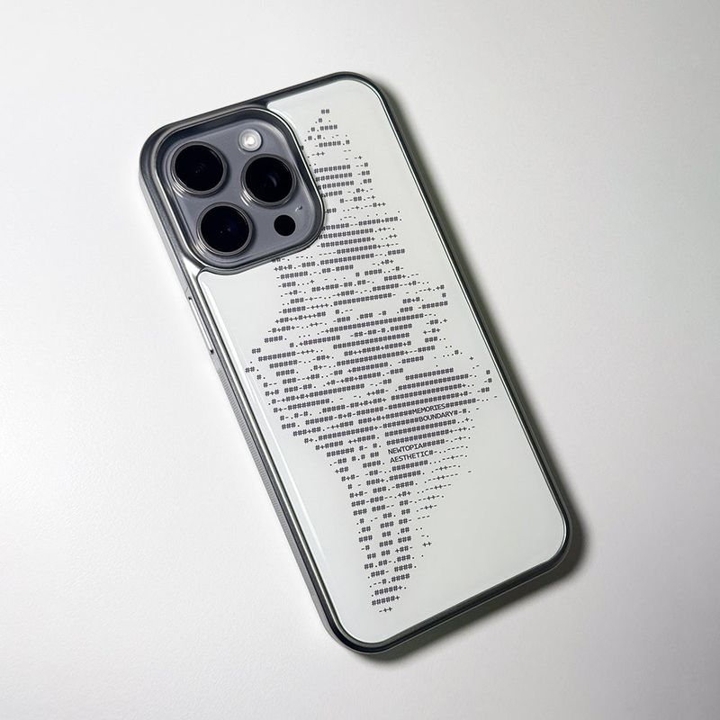 NTA Conchgeist_ASCII CORE_006 Phone Case (SV_White)
