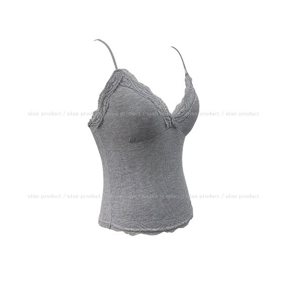 Melin Ribbed Lace Sleeveless Top