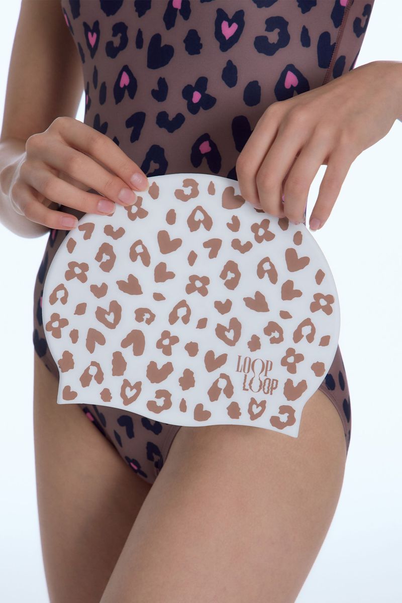[Sweetie Leopard_brown] One Piece Swimsuit