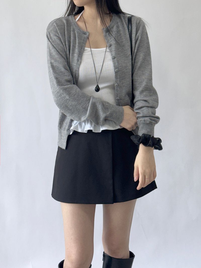 Vigent Wrap Elastic Waist Mini Skirt Pants