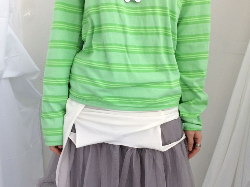 Stripe Lime Hood
