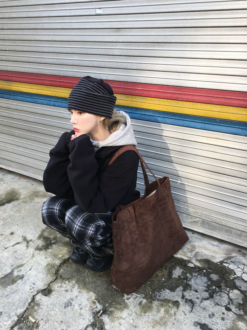 Muffin Suede Big Shopper Bag (3c)