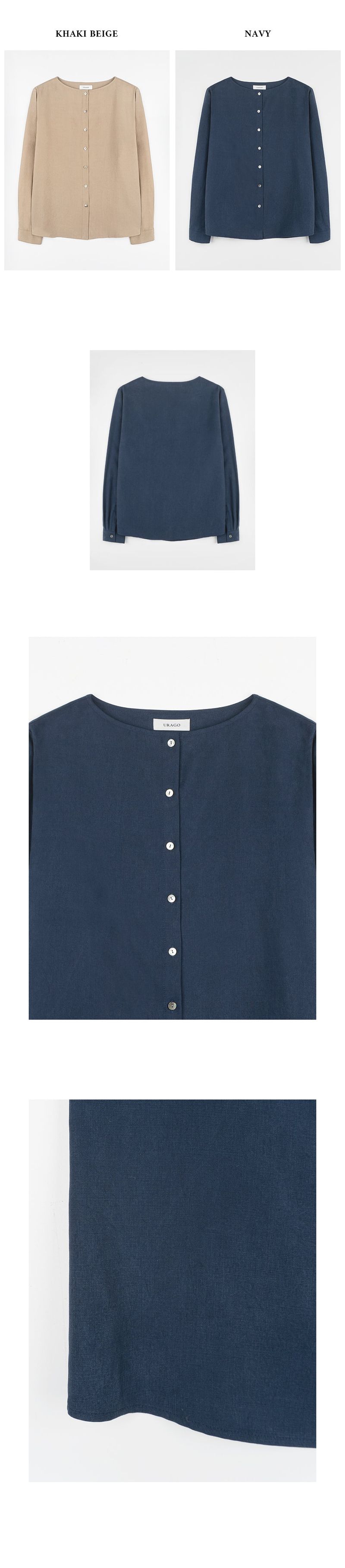 Boatneck plain blouse