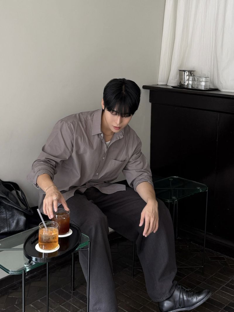Bio cotton curved pants