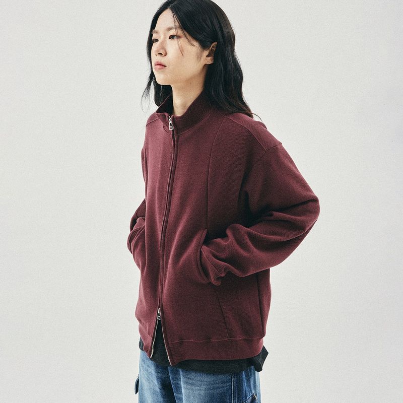 Fickle 2-WAY full zip-up / Magenta