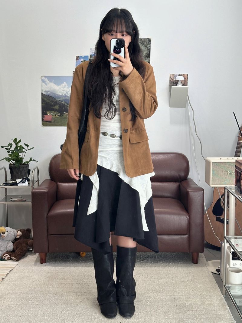 SLUB UNBALANCE DRESS