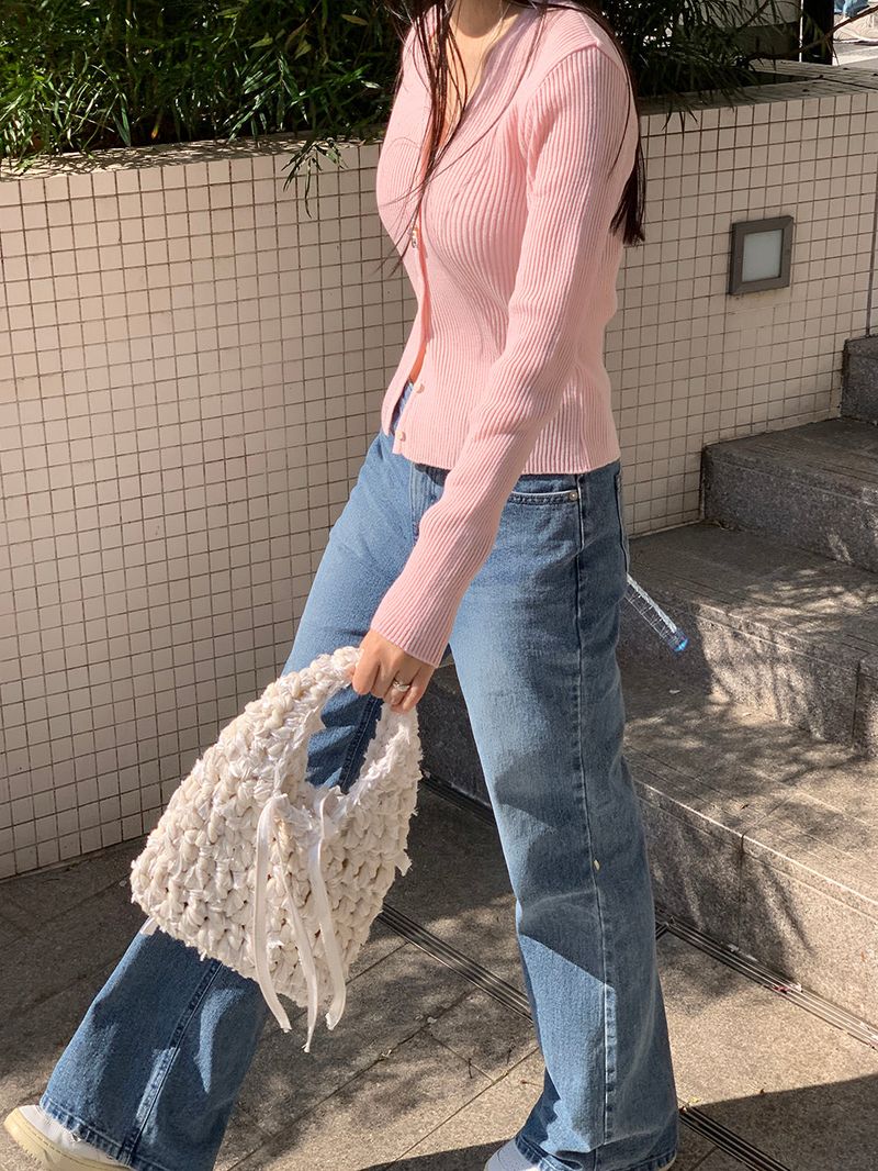 [MADE] Ditto wide long boots cut denim