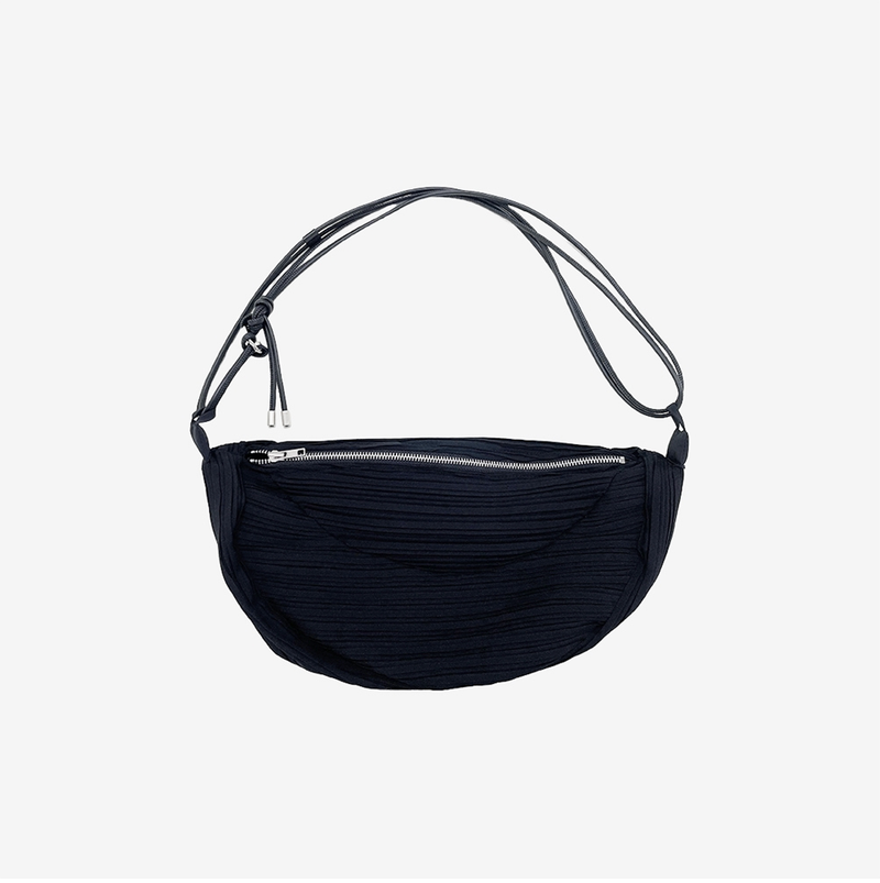 Temmy Pleats Half Moon Bag