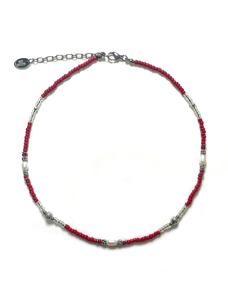 Dazzling Club（ダズリン クラブ）の「Ethnic Acrylic Beads Necklace(RED)（Accessories）」