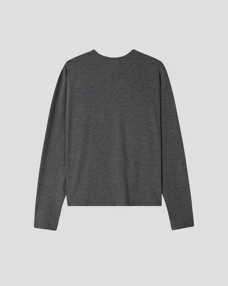 Silky Basic Layered Long Sleeve T-Shirt