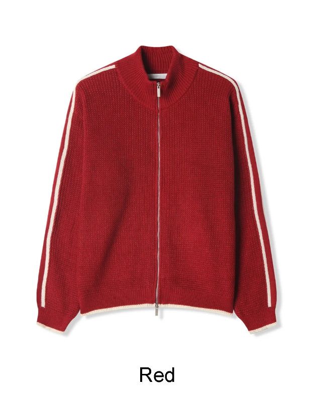 Davenn Track Line Knit Zip-Up
