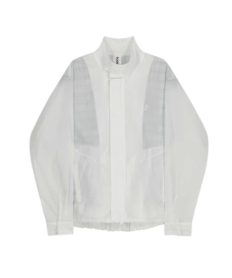 Layered Sheer Blouson / Off White