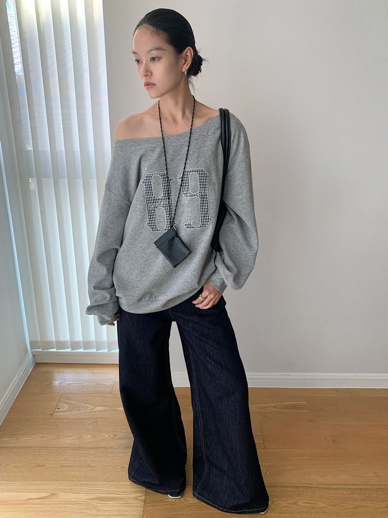 Deep green denim pants