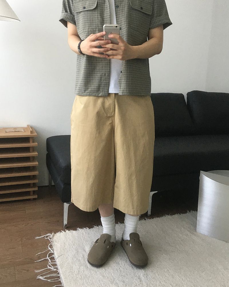 Taut Bermuda Cotton Pants