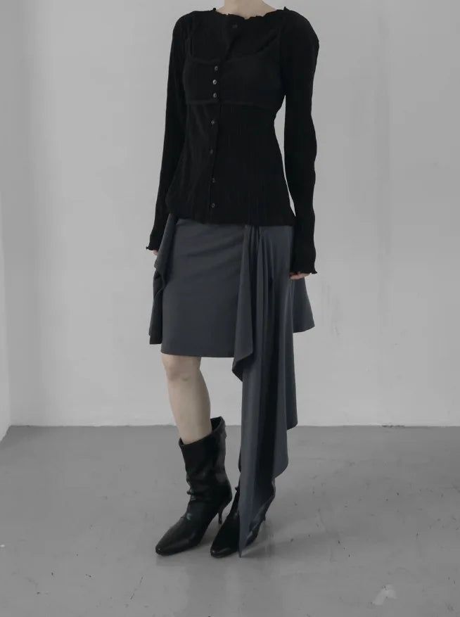 Pinched Draping Skirt