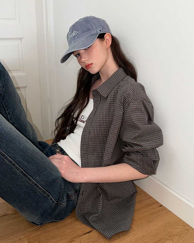 [ORIGINAL] Base Oversized Check Shirt