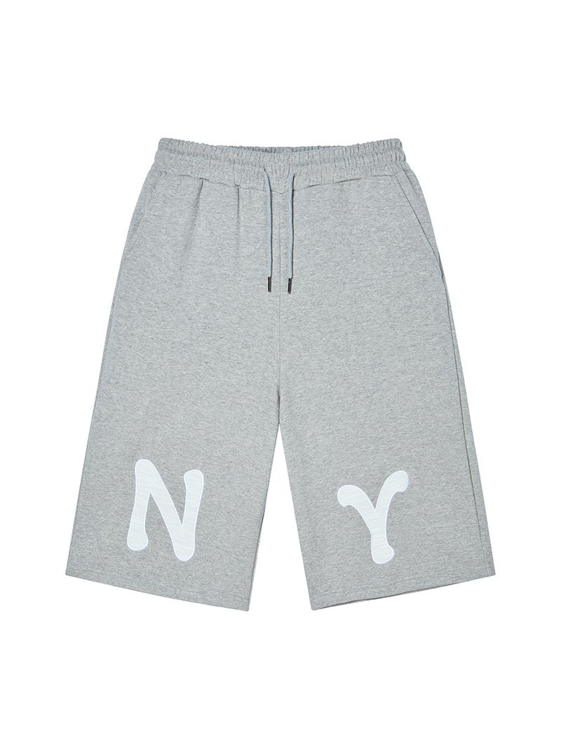 NY APLIQUE CAPRI PANTS GREY