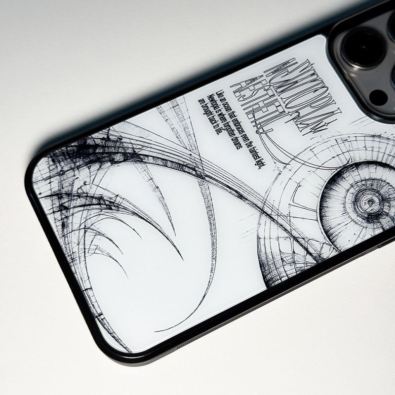 Newtopia Aesthetic Phone Case (Glass)