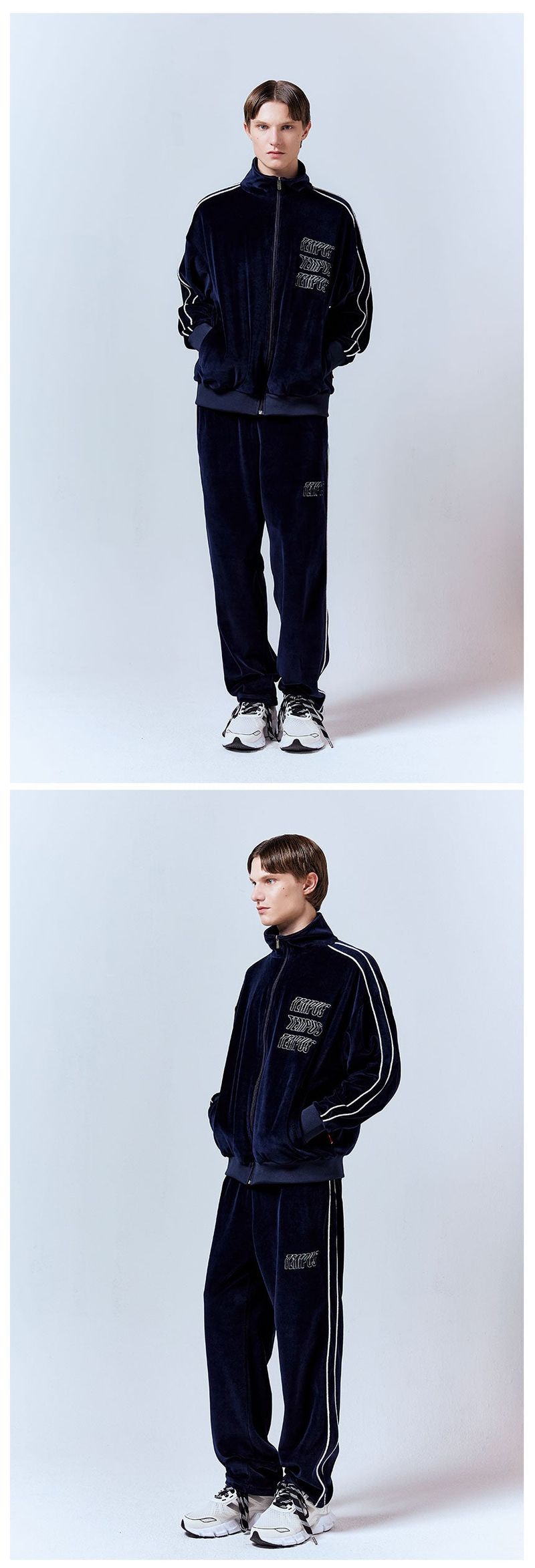 SIGNATURE TRACK PANTS [NAVY]