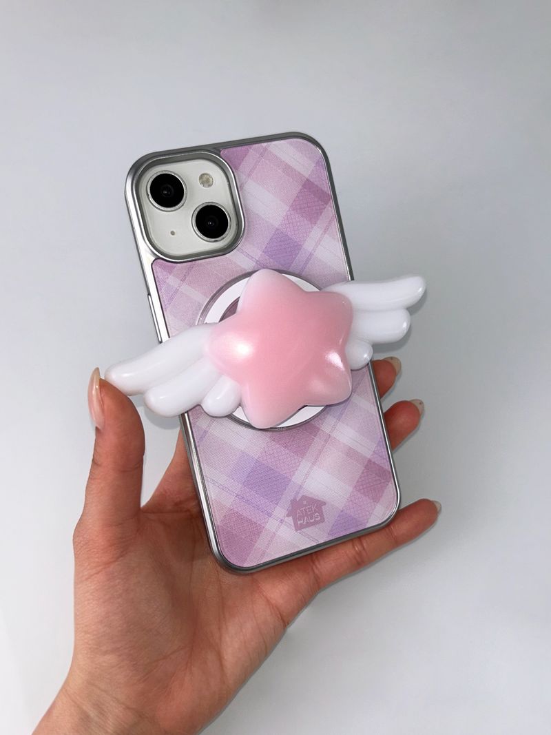 Star Wing Grip Tok Holder Smart Tok(Pink)