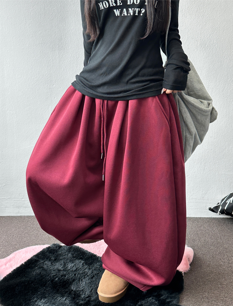 CCORTTI(コルッティ)の「コティフリースラインドバルーンピンタックロングパンツ ❤️🖤5 COLOR(パンツ)」